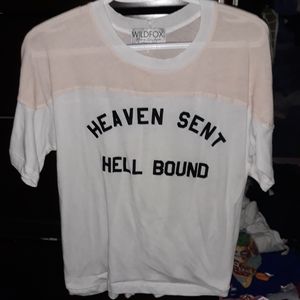 Wildfox Heaven Sent Hell Bound Shirt